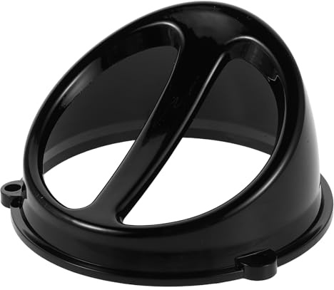 BRIGHTFUFU Copri Ventola Aria per Moto, Decorazione del Cofano Motore in Abs Nero, Resistente alle Intemperie, Facile Manutenzione per Modifica Esterna
