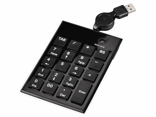 Hama Slimline Keypad SK140, Schwarz