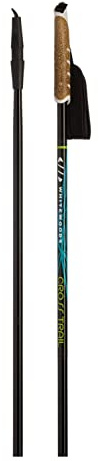 Whitewoods New Cross Trail Junior XC Cross Country Nordic Ski Poles 60-115cm (105cm),Black/Green