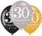 BALLOON pk6 27cm Age 30 Sparkl