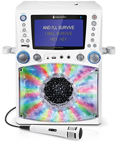Singing Machine karaoké avec 3 CD + G, S Weiß