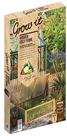 Gardman Garden Mini Gewächshaus mit Holzrahmen