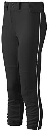 Mizuno Damen Gürtel Select Paspel Hose, Damen, 350314.9000.05.M, schwarz/weiß, M