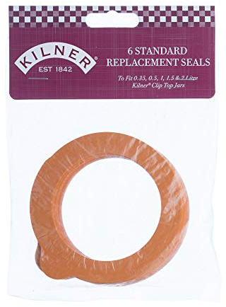 Kilner Collection Replacement Rubber Seal Pack of 6, 1 Litre Jar Seal