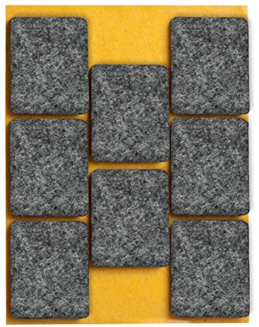 peha Filzgleiter - Möbelgleiter selbstklebend - 1,7 mm stark, 25 x 30 mm (8 STK.)