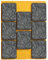 peha Filzgleiter - Möbelgleiter selbstklebend - 1,7 mm stark, 25 x 30 mm (8 STK.)