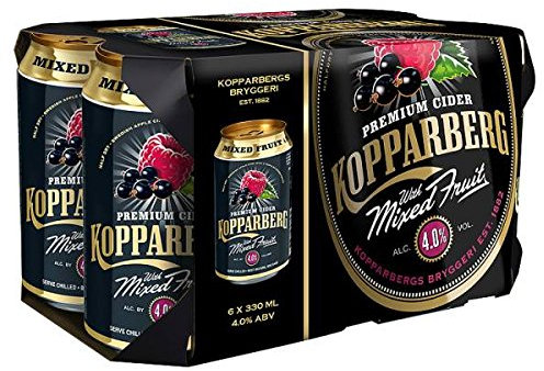 Kopparberg Premium Cider mit Mischfrucht 6 x 330ml Pack (4 x 6x330ml)
