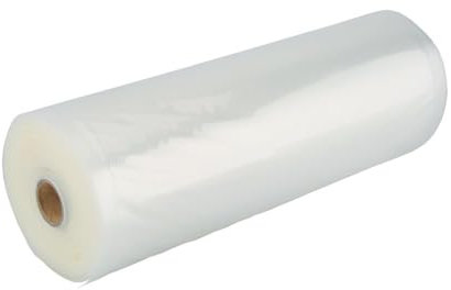 HENDI Vakuumbeutel, Rollen, geprägt, für Vakuumiergerät, Kochbeutel, 75µm, -20°C bis +100°C, Innenschicht Polyethylen 60µm, Aussenschicht Polyamid 15µm, 2 Stück, 280x6000mm