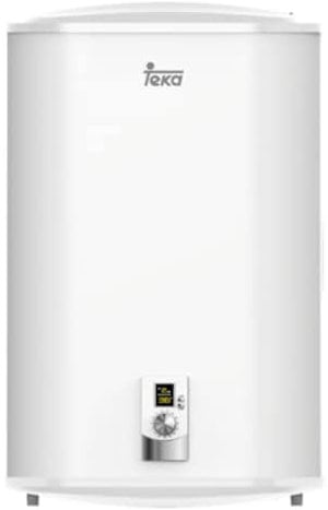 Teka EWH50D Slim - Termo Eléctrico de 47 L, con Instalación Vertical/Horizontal, Tarjeta Smart Control, con Termómetro y Válvula de Seguridad, Color Blanco