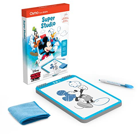 Osmo - Super Studio Disney Mickey Mouse & Friends - Ages 5-11 - Learn to Draw - For iPad or Fire Tablet (Osmo Base Required)