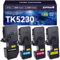 ZIPRINT 4 Multipack Compatible Kyocera TK-5230 Toner Pour Kyocera ECOSYS P5021cdn ECOSYS P5021cdw ECOSYS M5521cdn ECOSYS M5521cdw