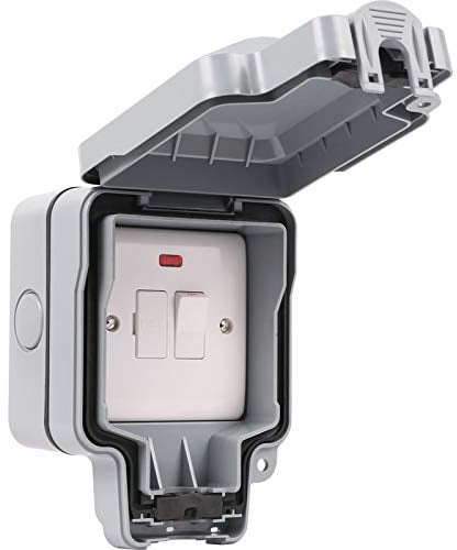 Outdoor 13amp Switched Spur Fused Connection Unit Weatherproof Outdoor Spur IP66 Rated United Electrical SFG39