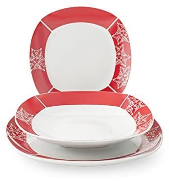 HOME Tafelservice 18-teilig, Grace, Coupe Porzellan, 25 cm