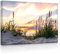 lightbox multicolor | Leuchtbild | Gras am Strand bei Sonnenuntergang | 100x70 cm | Fully Lighted