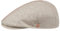 Mayser Jasper Stripes Leinencap Schirmmütze Schiebermütze Herren - Made in The EU mit Schirm, Futter Sommer Frühling-Sommer - 55 cm beige
