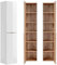Lomadox Badezimmer Hochschrank in Weiß-Hochglanz B/H/T ca. 35/170/33cm
