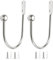 Belvanr Raffhalter für Vorhänge 2 Stück Vorhang Raffhalter Raffhalter für Gardinen Vorhanghalter Wand U Haken Vorhanghalter Metall Raffhalter Haken Vorhang Holdbacks Tieback Hooks für Gardinen