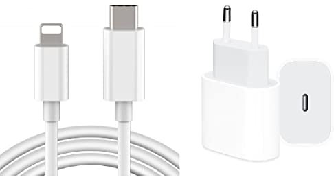 Schnell Ladegerät kompatibel mit iPhone 14 13 12 11 XS XR 8 Pro Max Plus SE 20W USB C auf Lightning Adapter PD