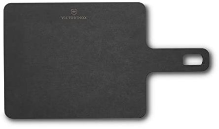 Victorinox Schneidebrett mit Servier-Griff, Handy Serie, Cutting Board 22.9 x, 19 x, 0.5, Klingenschonend, Spülmaschinengeeignet, Schwarz