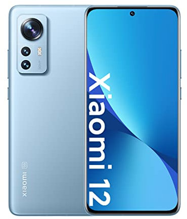 Xiaomi 12 Smartphone, Pantalla AMOLED 6.28 120Hz, Snapdragon 8 Gen 1, Batería 4500mAh, NFC, 8+128 Azul (Versión España)