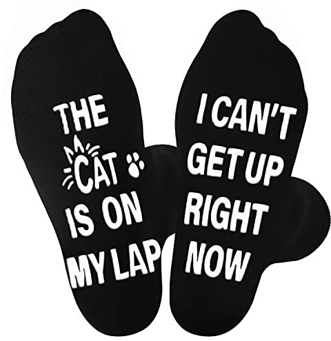 Jeasona Dad Socks with Gripper Cat Dad Gifts for Men Fathers’ Day Gifts for Men Cat Lovers