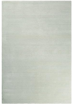 Wecon Home loft Hochflorteppich, 200 x 290 cm, pastellgrün | kuschelig weicher Hochflor Teppich, bestens geeignet fürs Wohnzimmer, Schlafzimmer und Kinderzimmer