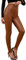 Everbellus Sexy Damen Faux PU Leder Leggins Hohe Taille Hüfthoch Strumpfhose Hose Braun XXLarge
