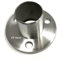 Platine inox Satinée Pour tube Diamètre 42.4mm avec épaisseur 2mm (Dimensions A = 38.30mm) Le tube ne va pas dans l'intérieur de la platine Angle 90° inox 316 - A4 Embase Garde Corps