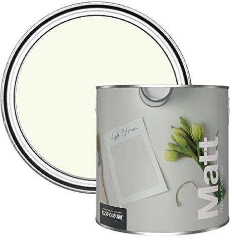 Rust-Oleum Colours Matt Emulsion Wall and Ceiling Paint - Apple Blossom 2.5L