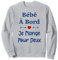 Bébé à bord Humour femme enceinte je mange pour deux Sweatshirt