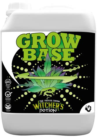 GROW BASE - Witcher's Potion Cannaboom (5.000ml) | Fertilizante Mineral NPK 4-2-4 para Crecimiento Vegetativo | Plantas Verdes, Sanas y Rápidas con Micronutrientes Quelatados