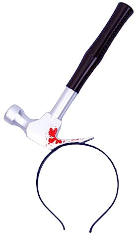 Halloween Hair Bands Headbands Cleaver Axe Scissor Hammer Pattern Headbands For Halloween Carnival Masquerade GVb170 (H, One Size)
