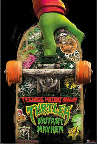 Pyramid International Teenage Mutant Ninja Turtles Poster Mutant Mayhem Skate Board