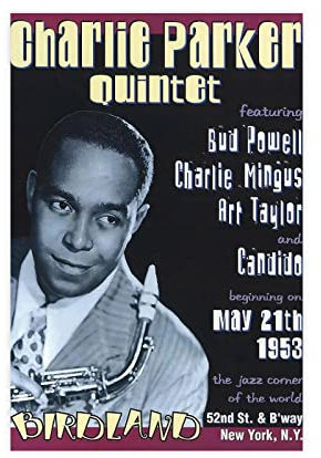 ZAPORA Charlie Parker Quintet, Jazz-Musik-Poster, Wandkunst, Dekordruck, Bild, Gemälde für Wohnzimmer, Schlafzimmer, Dekoration, ungerahmt, 30 x 45 cm