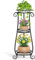 VASZOLA 3 Stufiger Hoher Metallpflanzenstand Indoor Outdoor Clearance, 35 Zoll Rostfreier Eisen-Blumentopf Halter Regal, Mehrere Heavy Duty Pflanzen Runder Rack Für Patio, Schwarz