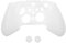 VGOL Soft Anti-Slip Silicone Case Cover with Thumb Grip Caps Compatible with Xbox Elite Wireless Controller Series 2, Soft Rubber Skin Protector, White