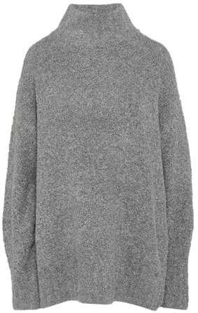 QS Damen 2158427 Longpullover aus Bouclé-Strick, 9400, L