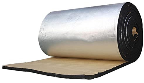 Tapis d'isolation – Coton d'isolation thermique | Rouleau de mousse insonorisant pour voiture | Anti-poussière | Tapis d'isolation acoustique