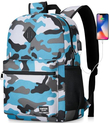 YAMTION Laptop-Rucksack, Schulrucksack, Schultasche, Schultasche, für Jungen