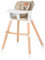 LIONELO Koen Kinder Hochstuhl 2in1 verstellbarer Stuhl, abnehmbares Tablett, rutschfest, 6 bis 36 Monate, 5-Punkt-Sicherheitsgurt, KinderHochstuhl, Babyhochsitz, Belastbarkeit bis 15 kg / 30 kg Beige