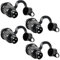 Lot de 4 prises de tracteur à 3 broches - 3 broches - 12 V - Fiche étanche pour camion, camping-car, voiture, machines agricoles - Prise 3 broches