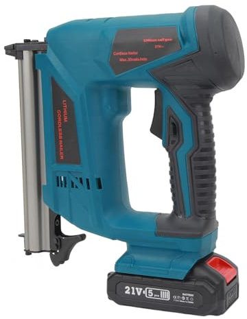 Cloueur sans Fil, Pistolet à Clous 2 en 1 alimenté par Batterie avec Batterie et Chargeur 2,0 Ah, Pistolet à Agrafe électrique pour le Travail du Bois, L'amélioration de (Prise