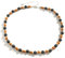 Epinki Edelstahl Halskette Jungen, Partnerketten Kugel Bead, Edelstahl Ketten Bunt, 52CM