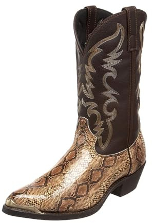 Stivali da Cowboy Occidentali da Uomo con Punta A metà Polpaccio con Tacco Alto Stivali da Cavaliere Moda Casual Chelsea Boots,d'oro,46 EU