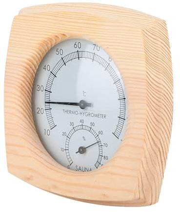 TOUISEDGI Sauna Room Digital Thermometer Hygrometer Humidity Temperature Meter for Bathroom Ideal Temperature Monitoring