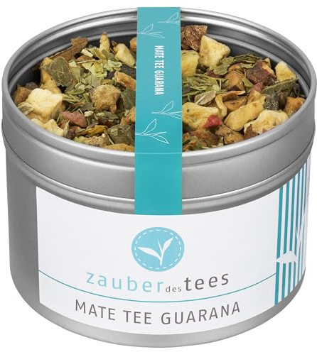 Zauber der Gewürze Mate Tee Guarana – Grüner Mate mit exotischem Guarana für einen belebenden Genuss mit natürlichem Koffein, 95 g