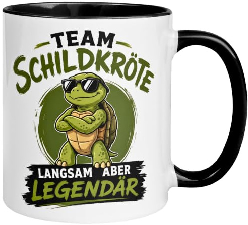 Schildkröten Tasse | Team Schildkröte Langsam aber legendär | Büro Geschenk