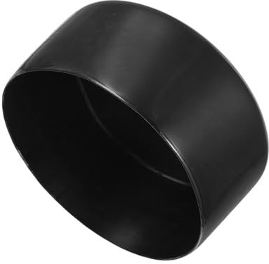 QUARKZMAN 2 Stück Gummikappen 110 mm Gummi Endkappe Rund Schutzkappen Pfostenkappe Abdeckkappen Zaunpfosten Endspitze Kappen für Rohr Gartenstühle Tischbeine Möbelfüße Gleiter, Schwarz