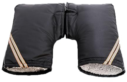 Lenker Handshuhe Warm Lenkerstulpen Universal Lenkerhandschuhe Wasserdicht Handwärmer Verdickt Plüschfutter Lenkermuffen Thermo Griffpolster Fahrrad Scooter Winterhandschuhe Radfahrer Motorräder