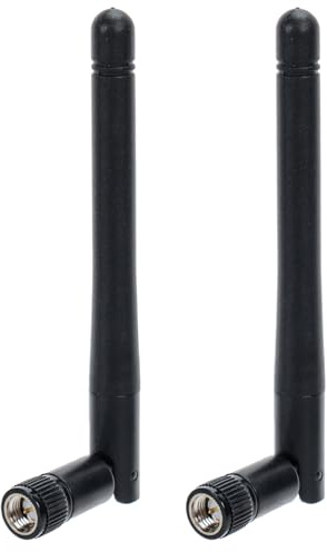 Casoter Antenna WiFi RP-SMA 2.4GHz 5GHz 5.8GHz 3dBi Antenna maschio per router, scheda di rete wireless, adattatore USB, monitor di videosorveglianza, Bluetooth, confezione da 2